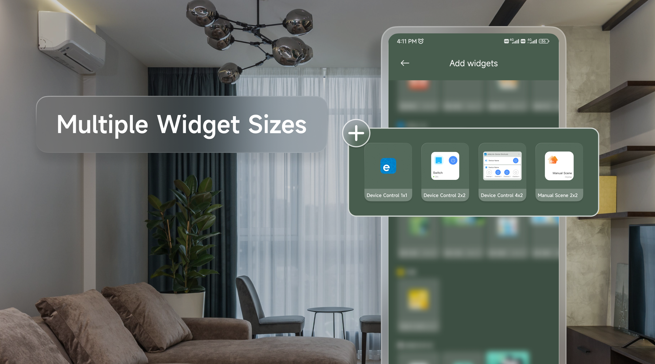 smart home widget