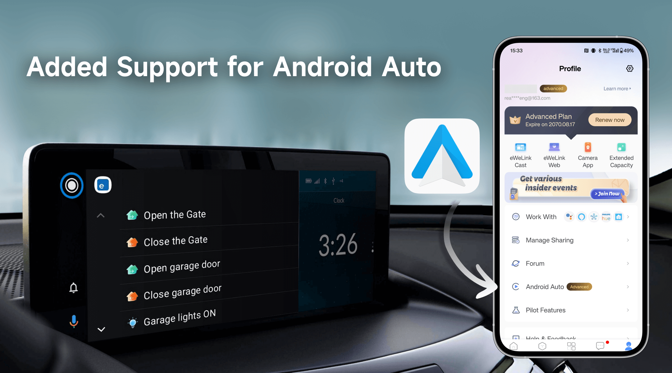 Added Support for Android Auto
