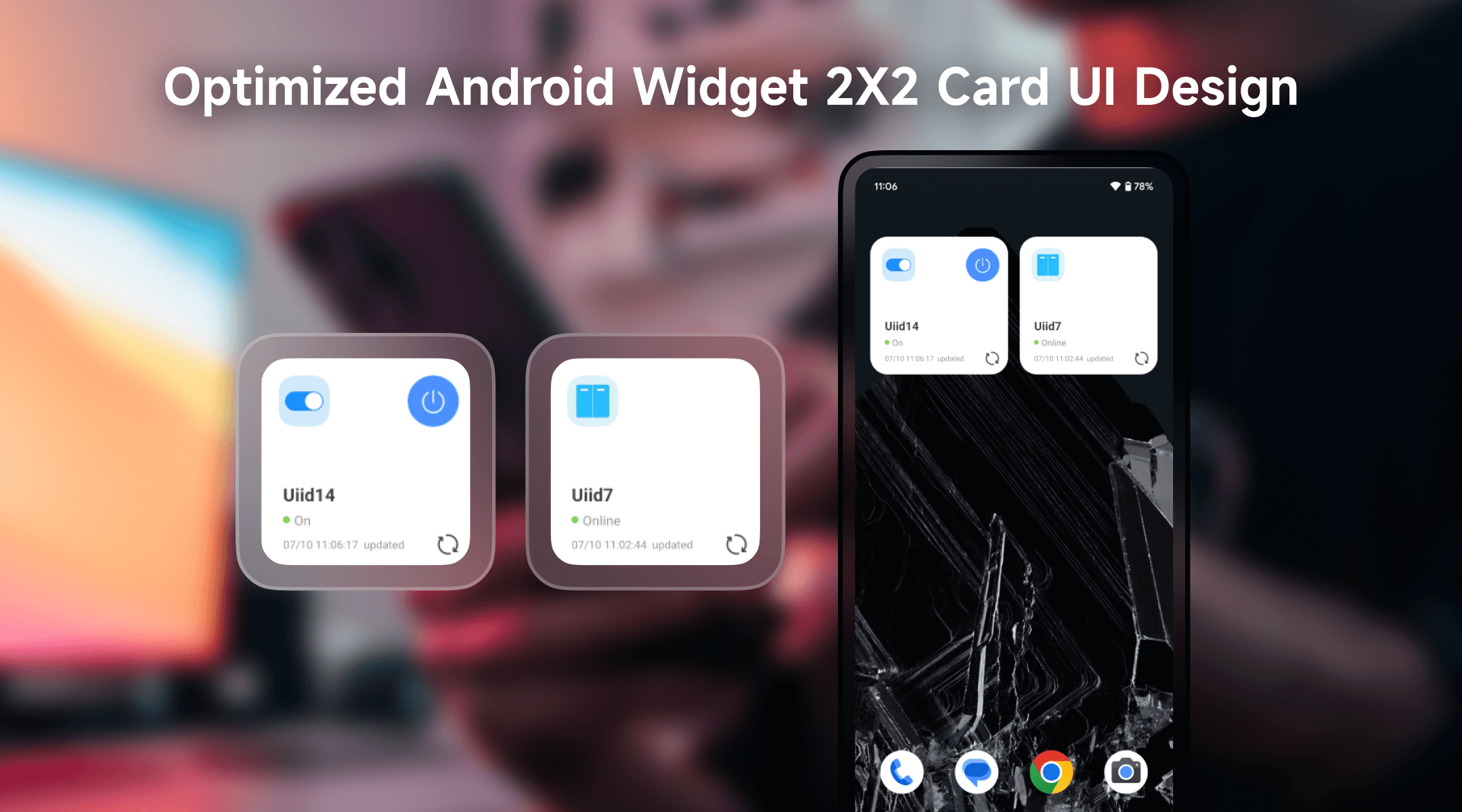 Optimized Android Widget Design