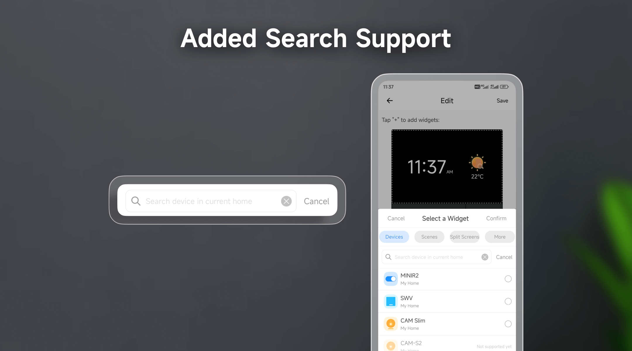 New Search Support