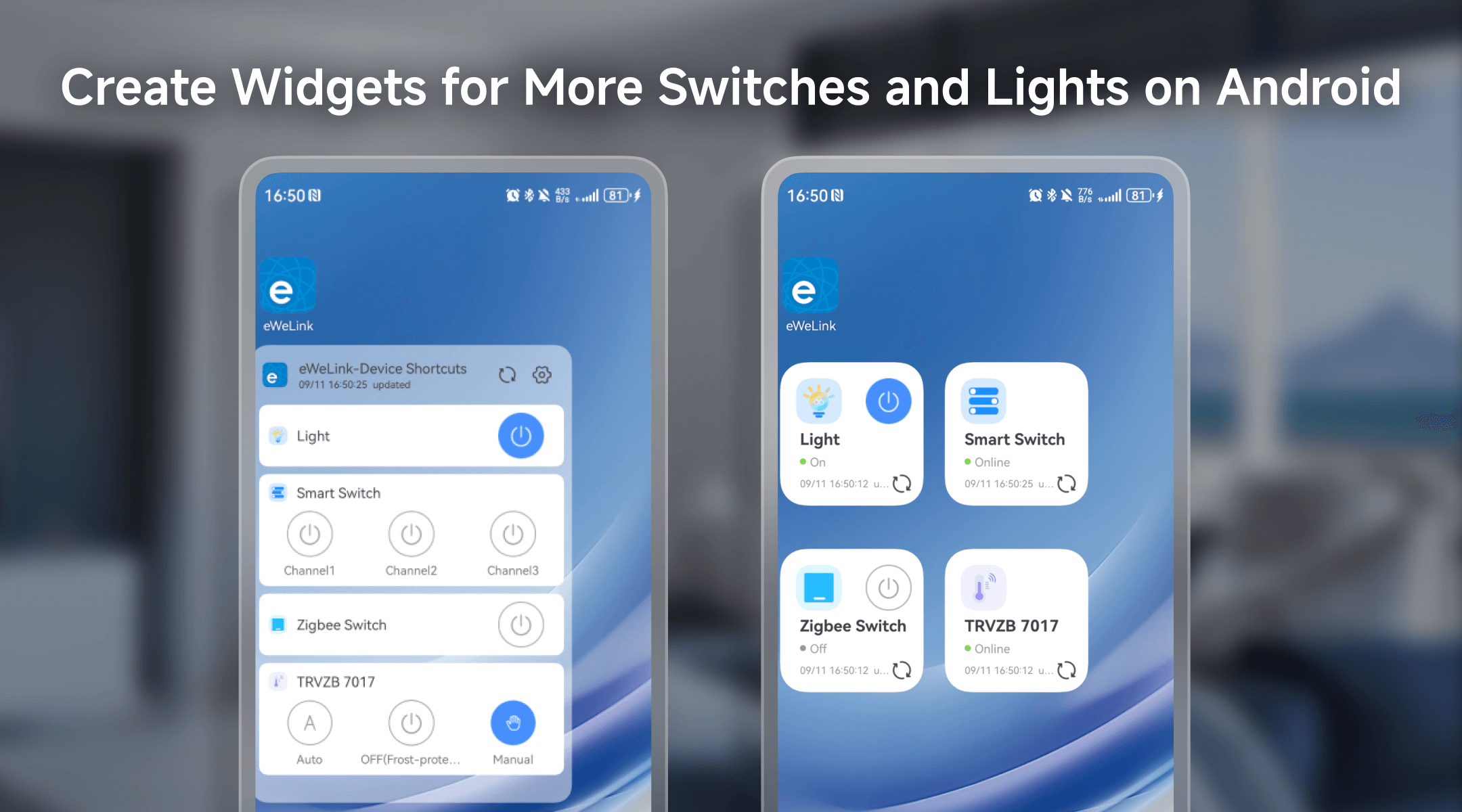 Create Widgets for More Switches and Lights