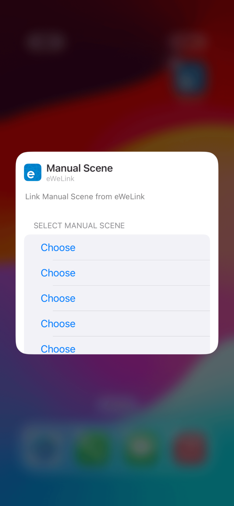 Manual Scene Widget